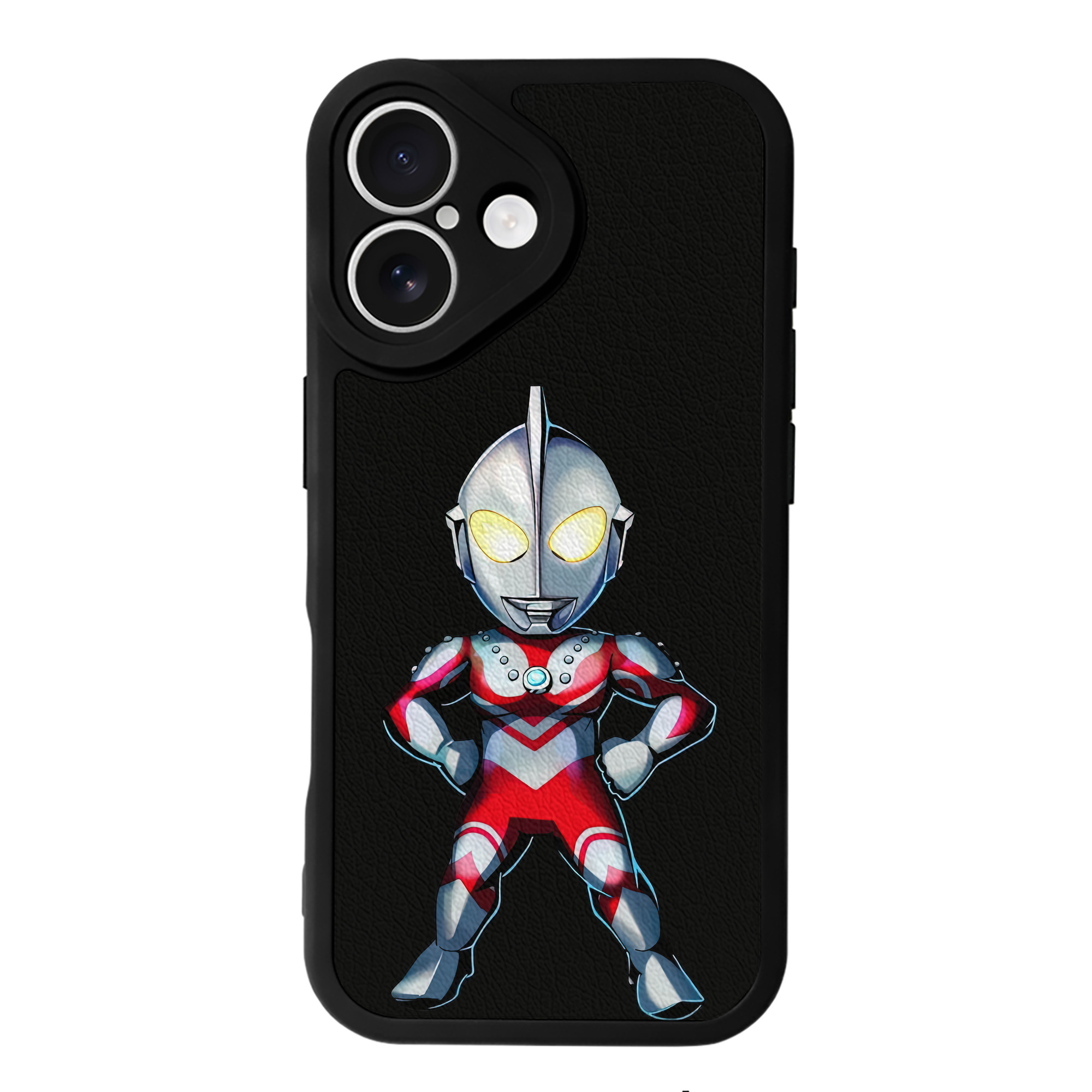 （画像用） ウルトラマン Ultraman 【iPhone 16シリーズ対応】シリコンスマホケース（レザー調） 材質：シリコン